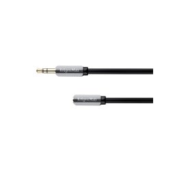 Kábel Jack 3,5 mm konektor/Jack 3,5 mm zdierka 1m KRUGER & MATZ KM0315