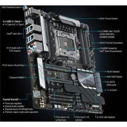 ASUSWS C422 PRO/SE soc.2066 C422 DDR4 ATX 5xPCIe RAID 2xGL USB3.0