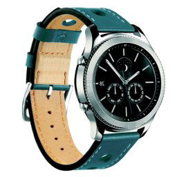 BStrap Leather Italy remienok na Samsung Gear S3, dark teal (SSG009C04)