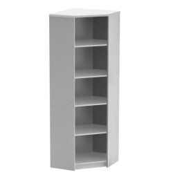 Kondela Rohový regál, 63cm, biely, JOHAN 2 NEW 09