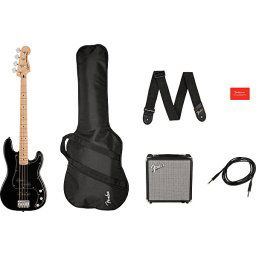Elektrická basgitara set Squier Affinity Series Precision Bass PJ Black Fender