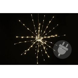 Vianočné osvetlenie - meteorický dážď, teple biely, 120 LED