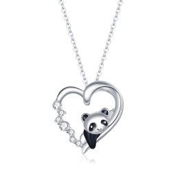 Olivie Strieborný náhrdelník PANDA 5362