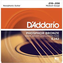 Struny na rezofonickú gitaru 16-56 EJ42 D´Addario