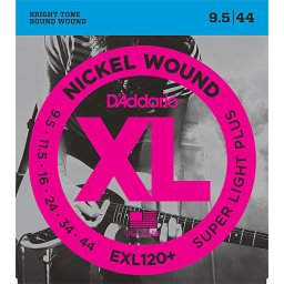 Struny na elektrickú gitaru 9,5-44 niklové, séria XL D´Addario