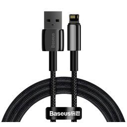 Baseus CALWJ-01 Tungsten Gold Kabel Lightning 2.4A 1m Black 6953156204959
