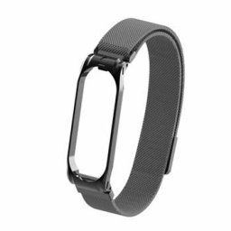 Tactical 379 Loop Magnetický Kovový Remienok pre Xiaomi Mi Band 3/4 Black(EU Blister) 8596311087059