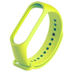 Tactical 517 Silikónový Remienok pre Xiaomi Mi Band 3/4 Lime green (EU Blister) 8596311086977