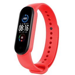 Tactical 656 Silikónový Remienok pre Xiaomi Mi Band 5 / Mi Band 6 Red (EU Blister) 8596311114410