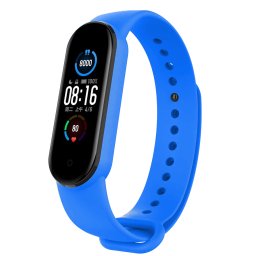 Tactical 667 Silikónový Remienok pre Xiaomi Mi Band 5 / Mi Band 6 Blue (EU Blister) 8596311114380