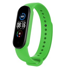 Tactical 657 Silikónový Remienok pre Xiaomi Mi Band 5 / Mi Band 6 Lime green (EU Blister) 8596311114403