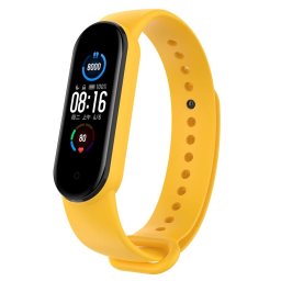 Tactical 654 Silikónový Remienok pre Xiaomi Mi Band 5 / Mi Band 6 Yellow (EU Blister) 8596311114434