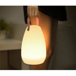 LED dekoračná prenosná LED lampa s rúčkou - 8 farieb na výber + IP44 krytie