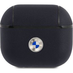 BMW Signature Kožené Puzdro pre AirPods 3 Navy BMA3SSLNA