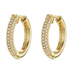 Olivie Strieborné náušnice 1,7cm KRUHY GOLD 5790
