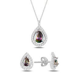 Olivie Stříbrná souprava MYSTIC TOPAZ 5825