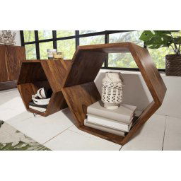 LuxD Dizajnový regál Bethany - set 2 kusov