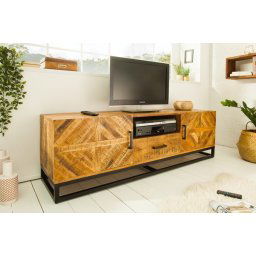LuxD Dizajnový TV stolík Allen 160 cm, mango