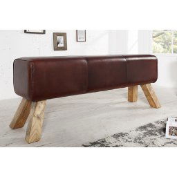 LuxD Dizajnová lavica Horse 120 cm pravá koža