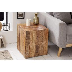 LuxD Dizajnová taburetka Unity, 40 cm, mango