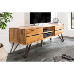 LuxD Dizajnový TV stolík Fringe, 160 cm, divý dub