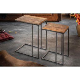 LuxD Sada odkladacích stolíkov Shark teak