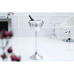 LuxD Dizajnový chladič šampanského Champagne 75 cm / strieborná