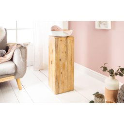 LuxD Dekoračný stĺp Kieran 75 cm, akácia