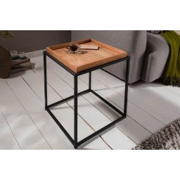 LuxD Dizajnový odkladací stolík Factor 40 cm dub