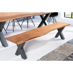 LuxD Dizajnová lavica Massive X Honey 200 cm akácia