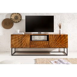 LuxD Dizajnový TV stolík Shayla 160 cm mango
