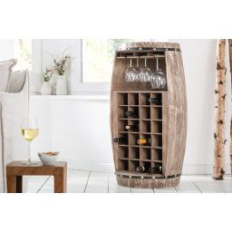 LuxD Regál na víno Winebar 97 cm prírodný