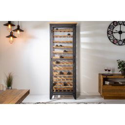 LuxD Vitrína na víno Winebar 184 cm prírodná - borovica