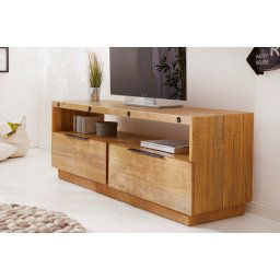 LuxD Dizajnový TV stolík Harlow 150 cm prírodný - borovica