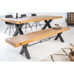 LuxD Dizajnová lavica Thunder 170 cm prírodná - borovica