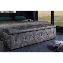 LuxD Dizajnová lavica Spectacular 140 cm antik sivá