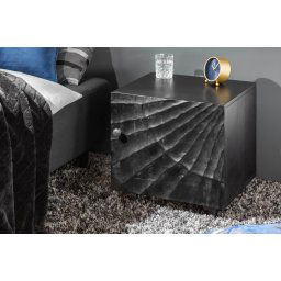 LuxD Dizajnový nočný stolík Shayla 50 cm čierne mango