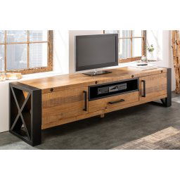 LuxD Dizajnový TV stolík Thunder 200 cm borovica