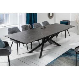 LuxD Rozťahovací keramický stôl Natasha 180-220-260 cm grafit