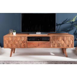 LuxD Dizajnový TV stolík Justice II - 140 cm, akácia