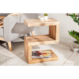 LuxD Dizajnový odkladací stolík Ari S 60 cm Mango