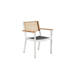 Higold Záhradná jedálenská stolička HIGOLD - York Dining Arm Chair White/Black