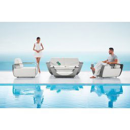Higold Záhradná zostava HIGOLD - Onda Lounge Sunbrella Grey/White Quick dry foam