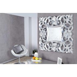 LuxD Zrkadlo Veneto strieborné Antik 75 cm x 75 cm 16438
