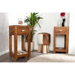 LuxD Dizajnový odkladací stolík Las Palmas 70 cm Sheesham