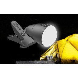 Outdoor LED svetlo so štipcom napájanie cez 5000 mAh batériu