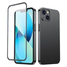 Joyroom 360 Full Case obal + tvrdené sklo, iPhone 13, čierne