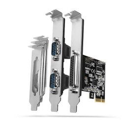 AXAGON PCEA-PSN, PCIe radič - 1x paralelný (LPT) + 2x sériový port (RS232) 250 kbps, vrátane LP PCEA-PSN