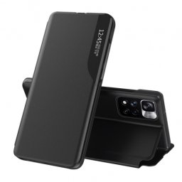 MG Leather View knižkové puzdro na Xiaomi Poco M4 Pro 5G, čierne