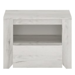 Kondela Nočný stolík typ 95, 1s, biela/craft, ANGEL